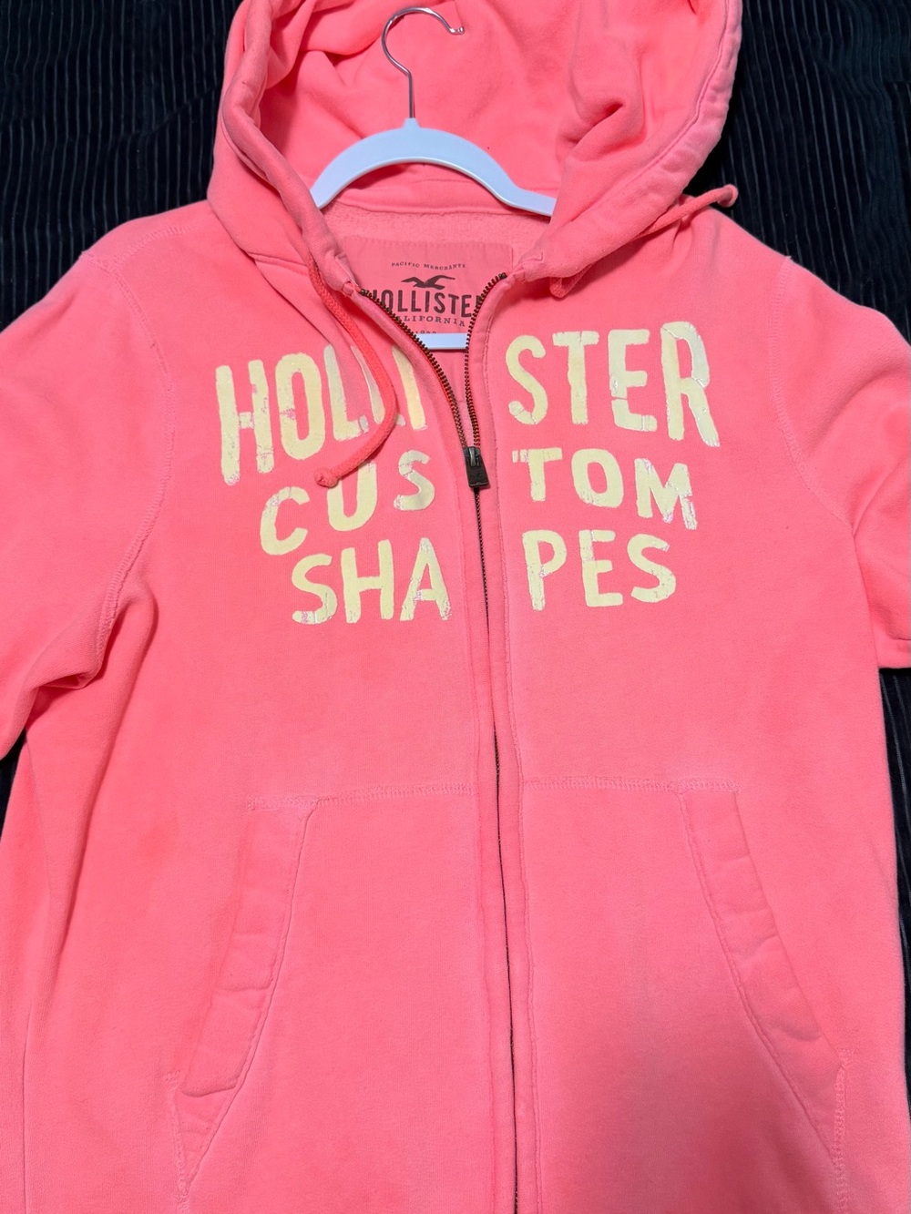 Hollister Zip-Up Hoodie Pink/Coral